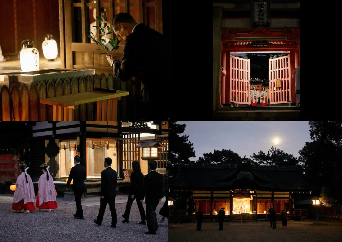 【プランイメージ】10/12(日)開催【夜間特別参拝】閉門後の境内にて正式参拝『住吉無言詣』