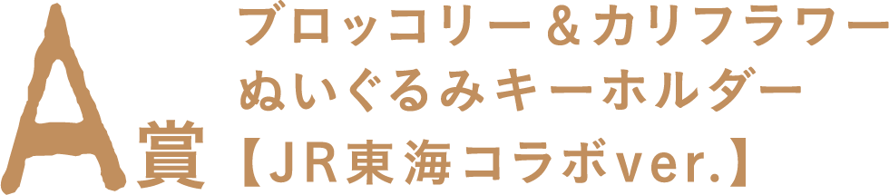 A賞 ブロッコリー＆カリフラワーぬいぐるみキーホルダー 【JR東海コラボver.】