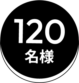 120 名様