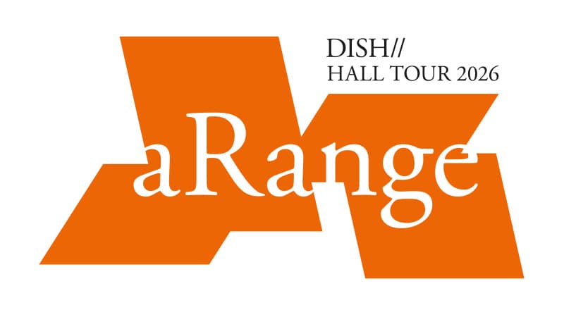 DISH// HALL TOUR 2026 “aRange” ツアーロゴ