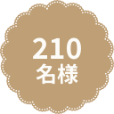 210名様