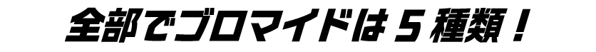 全部でブロマイドは５種類！