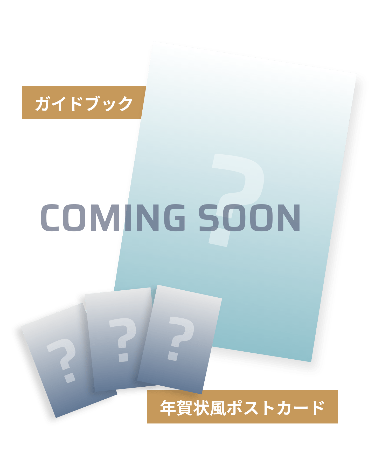 ガイドブックと年賀状風ポストカードのイメージ画像