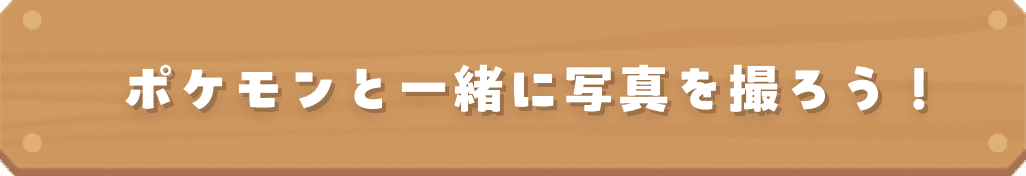 ポケモンと一緒に写真を撮ろう！