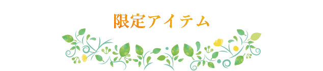 限定アイテム