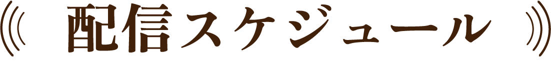 配信スケジュール