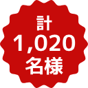 計1,020名様