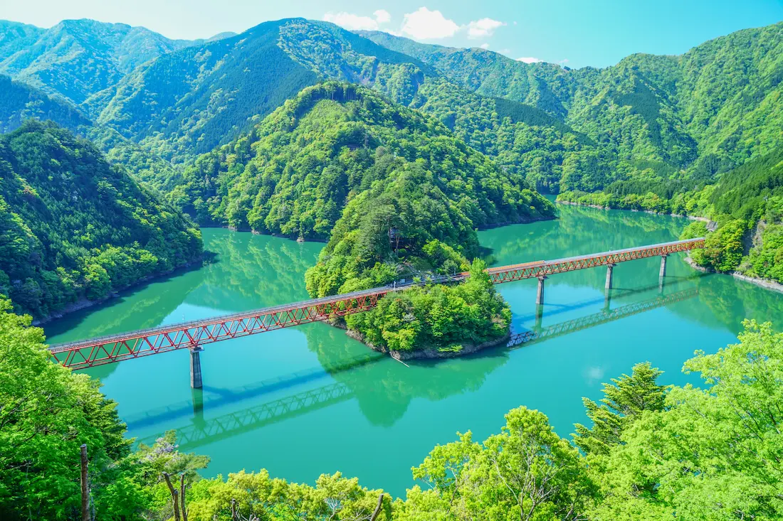 大井川鐵道 奥大井湖上駅の写真