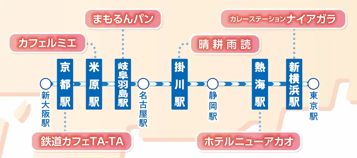 スタンプ獲得スポットマップ