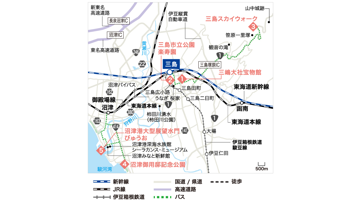 三島・沼津エリアMAP