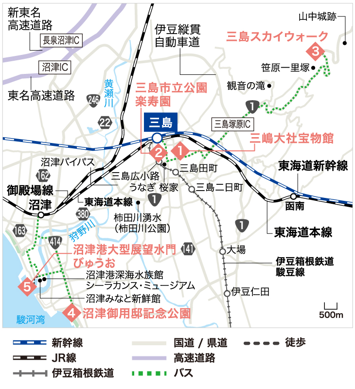 三島・沼津エリアMAP