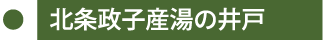 北条政子産湯の井戸