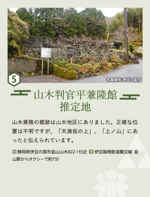 5 山木判官平兼隆館推定地